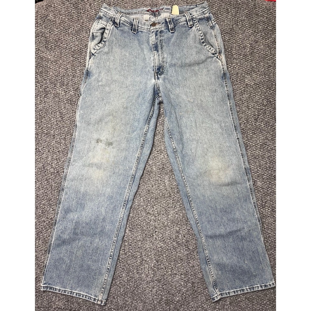 Eddie Bauer Men's Light Wash Straight Denim Jeans‎ Relaxed Fit Cotton 34x32